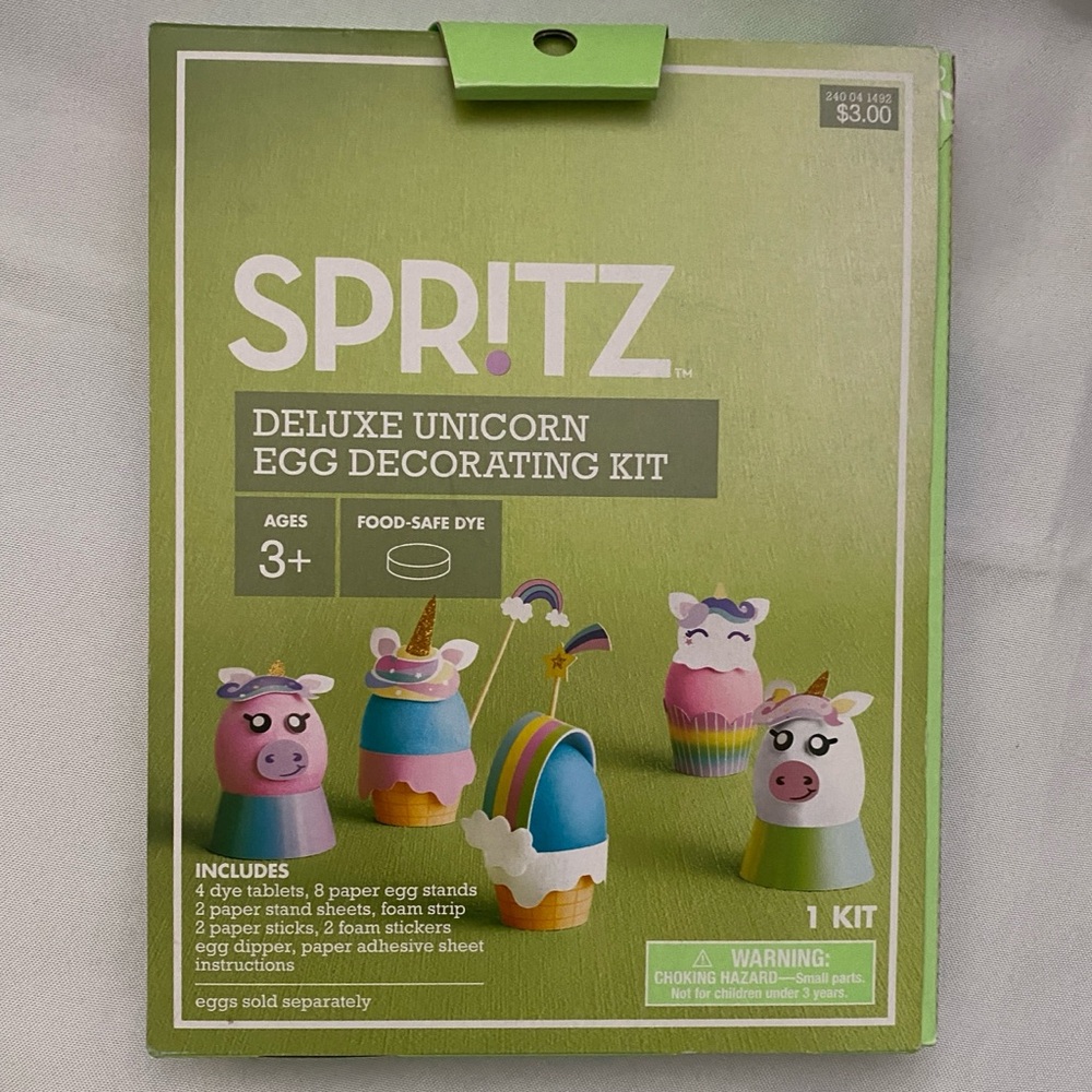 Spritz Unicorn Egg Decorating Kit with Pink and Blue Accents